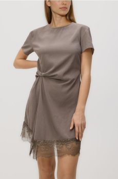 Reserved - Сукня з мереживом - бежевий - 466IM-08X