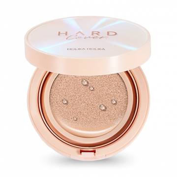 Тональный кушон для лица Holika Holika Hard Cover Glow Cushion EX Set со сменным блоком, 03 Sand Ivory, 2*14 г Тональный кушон для лица Holika Holika Hard Cover Glow Cushion EX Set со сменным блоком, 03 Sand Ivory, 2*14 г