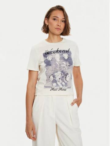 Weekend Max Mara Футболка 2425976031 Écru Regular Fit Weekend Max Mara Футболка 2425976031 Écru Regular Fit