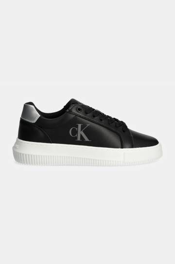 Кожаные кроссовки Calvin Klein Jeans CHUNKY CUPSOLE LACEUP LTH цвет чёрный YW0YW01687 Кожаные кроссовки Calvin Klein Jeans CHUNKY CUPSOLE LACEUP LTH цвет чёрный YW0YW01687