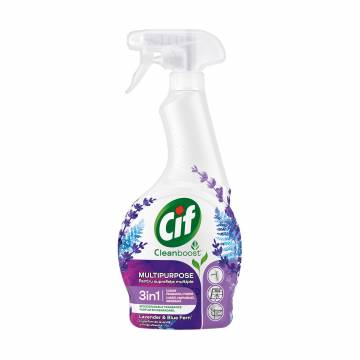 Мультифункциональное чистящее средство Cif Cleanboost 3 In 1 Лаванда и синий папоротник, 500 мл Мультифункциональное чистящее средство Cif Cleanboost 3 In 1 Лаванда и синий папоротник, 500 мл