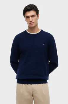 Мужской темно-синий джемпер SEASONAL Синий L Tommy Hilfiger MW0MW42799