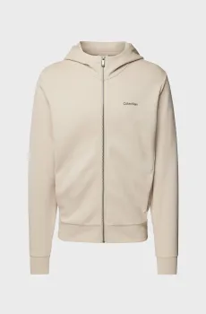 Мужское бежевое худи MICRO LOGO REPREVE HOODIE JACKET Бежевый XL Calvin Klein K10K112752