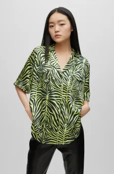 Женская блуза с узором Разноцветный 38 HUGO 50488574;981