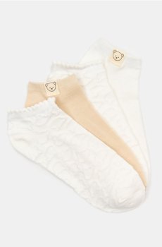 Бавовняні сліди, набір з 4 пар - нюдовий