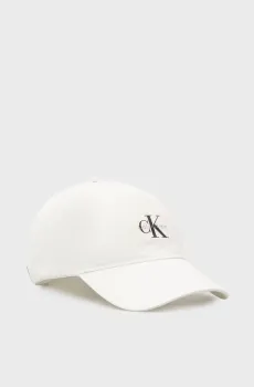 Мужская белая кепка MONOLOGO Белый ONESIZE Calvin Klein LV04G5032G