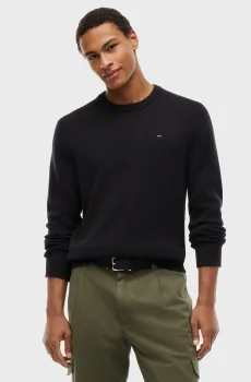 Мужской черный джемпер Черный L Tommy Jeans DM0DM21787