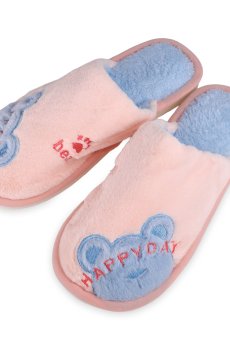 Женские комнатные тапочки 2Step закрытые, розовые, размер 40-41 (WWSL2025-11-Pnk)