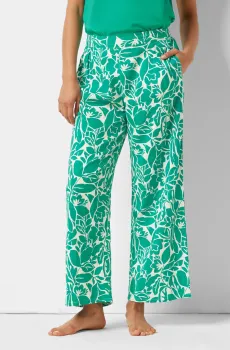 Женские льняные брюки с узором 7/8 ATIYA Разноцветный S Etam 6539381