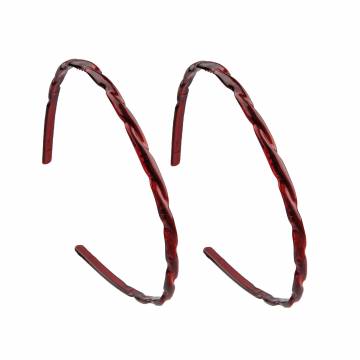 Обруч для волос TITANIA Curl, пластик, 2шт, коричневый, 7964