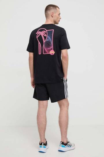 Футболка для тренинга adidas Performance цвет чёрный с принтом Футболка для тренинга adidas Performance цвет чёрный с принтом