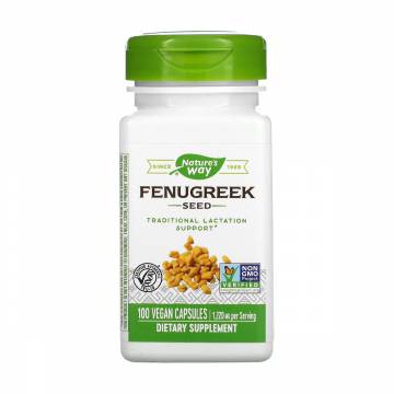 Пажитник Natures Way Fenugreek Seed 1220 мг, 100 капсул Пажитник Natures Way Fenugreek Seed 1220 мг, 100 капсул