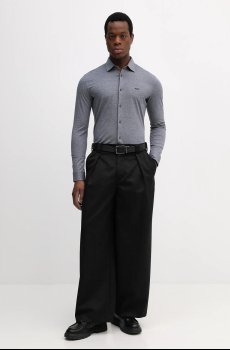 Хлопковая рубашка BOSS Orange