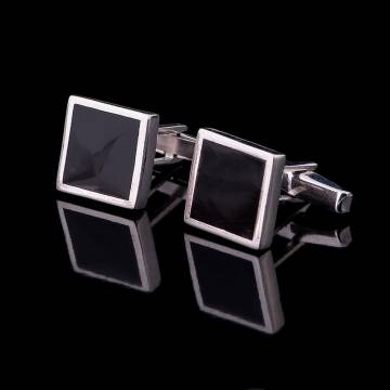 Серебряные запонки (эмаль) 25028 Серебряные запонки (эмаль) 25028