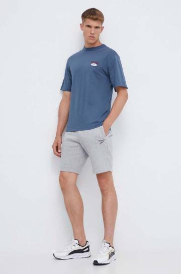Хлопковая футболка Reebok Classic с аппликацией Хлопковая футболка Reebok Classic с аппликацией