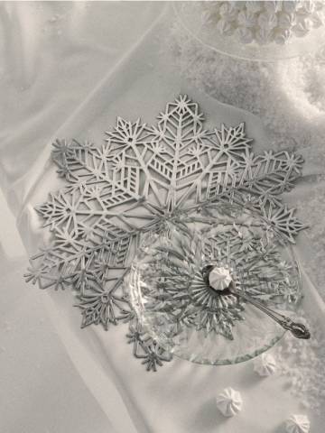 Сервірувальні підкладки, 2 шт. - срібний