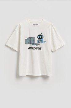Reserved - Футболка Astro Bot - кремовий - 990HR-01X