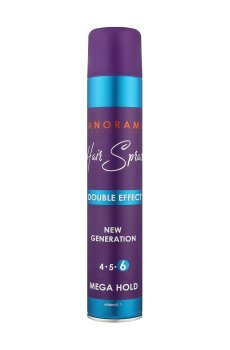 Спрей для укладки волос Panorama Hair Spray Double Effect Мегасильная фиксация, 400 мл