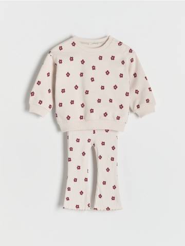 Reserved - GIRLS` JOGGING TOP & TROUSERS - кремовий - 703EG-01X Reserved - GIRLS` JOGGING TOP & TROUSERS - кремовий - 703EG-01X