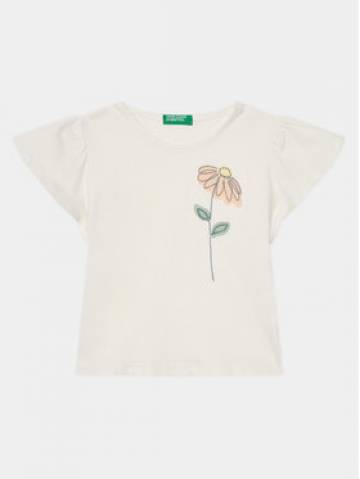 United Colors Of Benetton Футболка 3096G10DY Écru Regular Fit United Colors Of Benetton Футболка 3096G10DY Écru Regular Fit