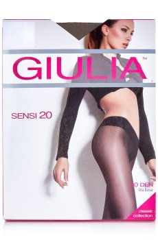 Колготки женские Giulia Sensi без шортиков, 20 DEN, Tabaco, размер 2
