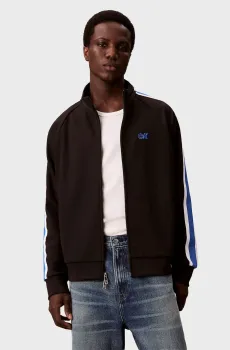 Мужская черная спортивная кофта STRETCH TWILL TRACK Черный L Calvin Klein Jeans LV04RC231G