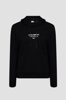 Мужское черное худи Черный S Karl Lagerfeld 533910.705411;991