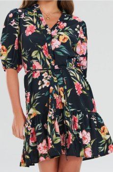 Сукня з візерунком - різнобарвний