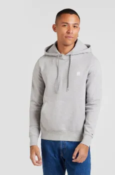 Мужское светло-серое худи MONOGRAM IMD Серый M Tommy Hilfiger MW0MW33646