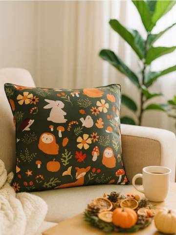 Декоративна подушка - різнобарвний