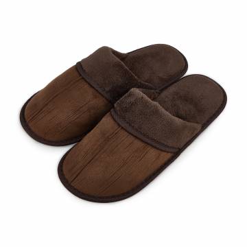 Мужские комнатные тапочки 2Step закрытые, коричневые, размер 41-42 (WMSL2024-4-Br) Мужские комнатные тапочки 2Step закрытые, коричневые, размер 41-42 (WMSL2024-4-Br)