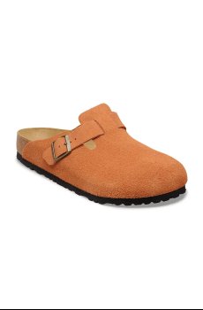 Замшевые шлепанцы Birkenstock Boston