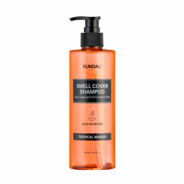Шампунь для подростков Kundal Smell Cover Shampoo, Tropical Mango против жирности волос, 400 мл Шампунь для подростков Kundal Smell Cover Shampoo, Tropical Mango против жирности волос, 400 мл