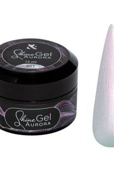 Гель для укрепления натуральных ногтей F.O.X Shine Gel Aurora 001, 15 мл