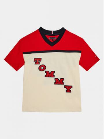 Tommy Hilfiger Футболка Varsity Tee S/S KB0KB08676 Червоний Regular Fit Tommy Hilfiger Футболка Varsity Tee S/S KB0KB08676 Червоний Regular Fit