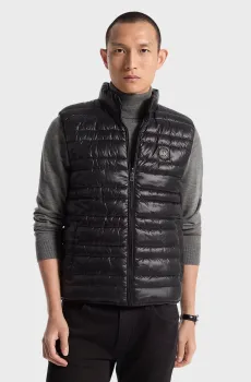 Мужской черный двусторонний жилет SUSTAINABLE REV LW VEST Черный S Michael Kors CT4201135P