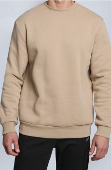 Кофта з круглим вирізом - бежевий