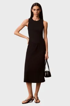 Женское черное платье FLARE Черный M Calvin Klein LV044G207G