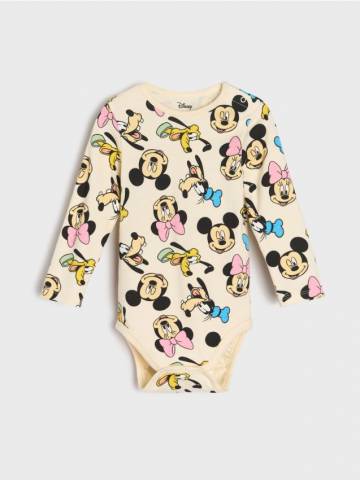 Бавовняне боді Minnie Mouse - кремовий Бавовняне боді Minnie Mouse - кремовий