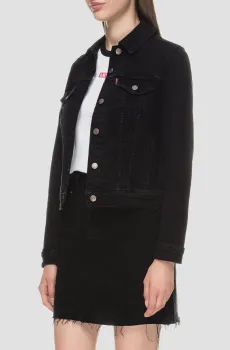 Женская черная джинсовая куртка Черный S Levi’s® 29945;0070