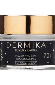 Восстанавливающий крем для лица Dermika Luxury Caviar Cream 70+ против морщин, 50 мл