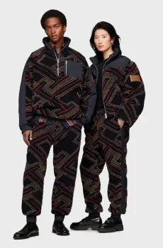 Темно-синие спортивные брюки с узором Tommy x Pendleton (унисекс) Синий XXS Tommy Hilfiger MW0MW34032