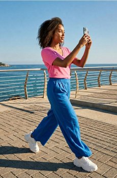 Футболка basic - яскраво-рожевий