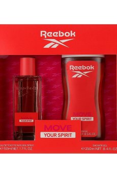 Парфюмированный набор женский Reebok Move Your Spirit For Her (туалетная вода, 50 мл + гель для душа, 250 мл)