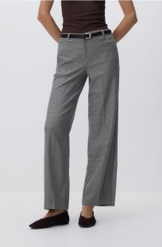 Reserved - Штани з принтом в «ялинку» - різнобарвний - 085JL-MLC