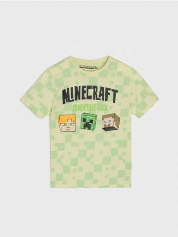 Футболка Minecraft - блідо-зелений Футболка Minecraft - блідо-зелений
