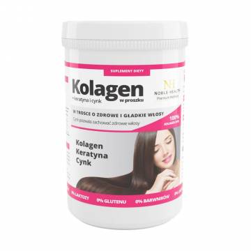 Комплекс по уходу за волосами Noble Health Collagen+Keratin+Zinc Коллаген+кератин+цинк, в порошке, 100 г Комплекс по уходу за волосами Noble Health Collagen+Keratin+Zinc Коллаген+кератин+цинк, в порошке, 100 г