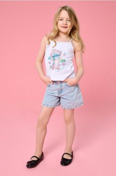 Бавовняні джинсові шорти - синій