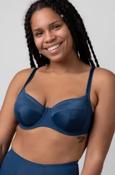 Женский синий бюстгальтер Синий 80F brabrabra 1010051