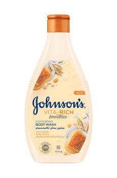 Уходовый гель для душа JOHNSONS Vita-Rich Body Wash с йогуртом, овсом и медом, 400 мл